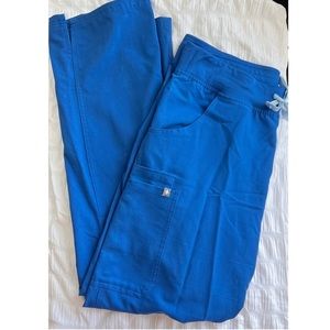 Figs Kade Cargo Scrub Pants - Royal Blue